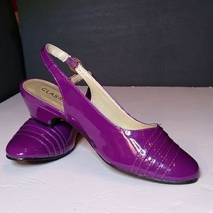 Classique Slingbacks pump . Purple s.Sz 6.5 M . Pre-owned .